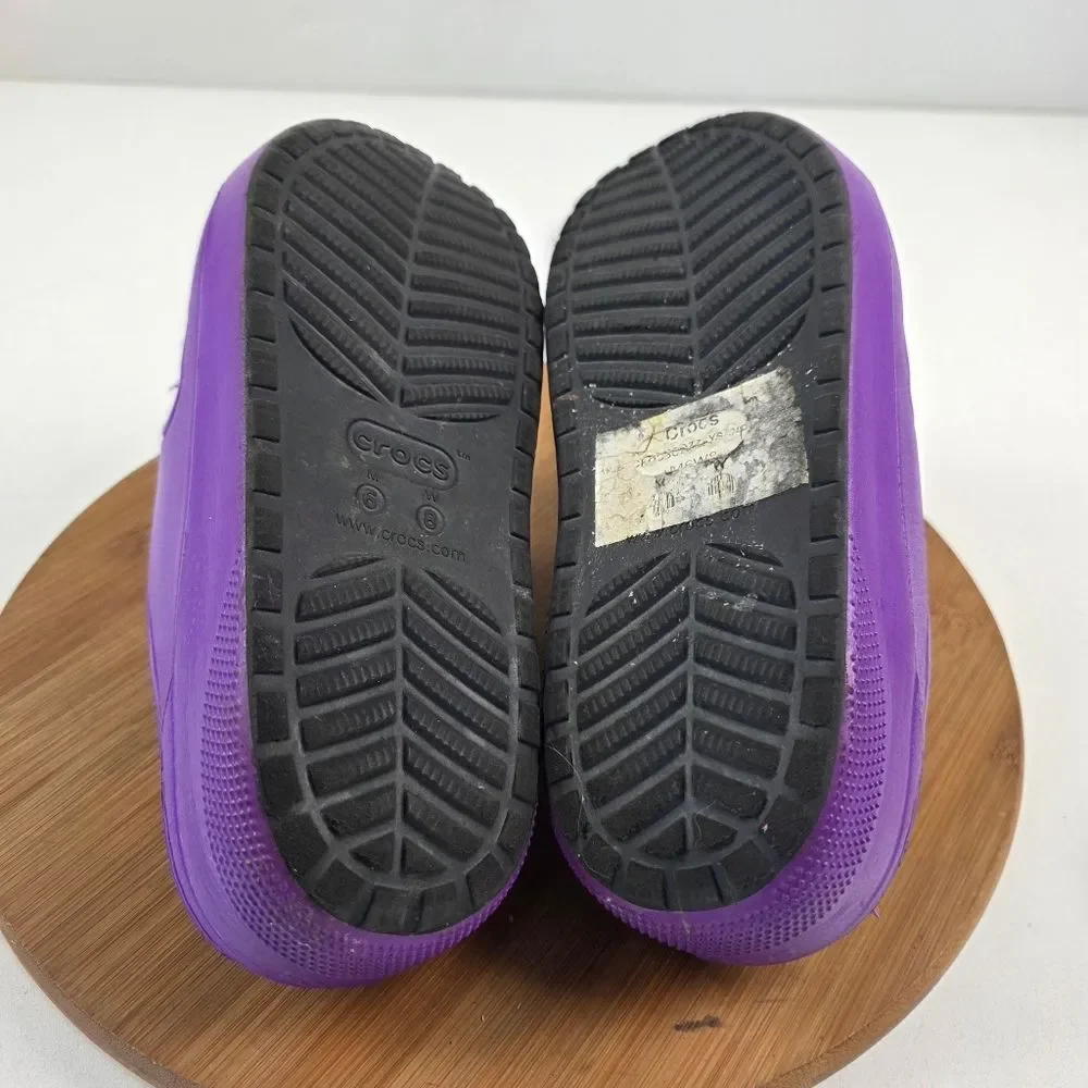 Mcdonald`s x Crocs‎ Grimace Purple Unisex Cozzzy Sandals Sz 8 Womens Sz 6 Mens
